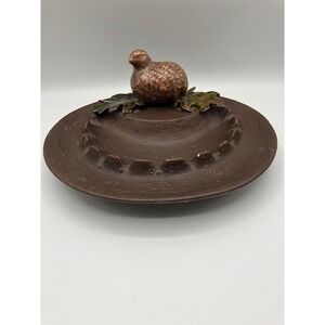 Vintage‎ Hobbyist Piece Quail & Leaves Ashtray